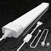 Amdelne Plafoniera da Officina 120cm 36W, 4000lm Collegabili Tubo Neon LED, Bianco Naturale(4000K) IP65 Impermeabile Plafoniere LED a Soffitto, per Garage Ufficio Cantina Cucina Supermercato