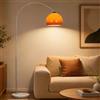 KlkrzJwy Lampada Da Terra Orange Arc, Marmo Naturale, Mid-Century Modern