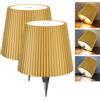Nulmvic 2 Pezzi Lampada per Bottiglia LED Ricaricabile - Lampada da Tavolo | Senza Fili Dimmerabile 3 Colori - IP54 Impermeabile Comando a Tocco per Interno Esterno Famiglia Ristorante Bar (Oro)