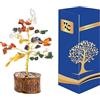 Wonder Care Sette Chakra, guarigione naturale, reiki, cristallo bonsai per fortuna per ricchezza e prosperità, arredamento feng shui, regalo spirituale, con 60 pietre
