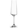 Leonardo Paladino 066309 - Bicchiere da spumante in vetro prosecco lavabile in lavastoviglie, 1 pezzo, calice da spumante con manico estratto, bicchiere da champagne 220 ml