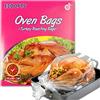 ECOOPTS Sacchetti da forno di grandi dimensioni per tacchino al forno, sacchetti per cottura arrosto, per pollo, carne, prosciutto, frutti di mare, verdure, Trasparente (55 x 60 cm)