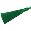 Wambere 10 ciondoli a nappa, 8 cm, con nappe colorate, per creare orecchini, borse, segnalibri, accessori fai da te, colore verde erba