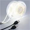 GOMING 5V 5mm Larghezza COB USB Striscia LED Bianco Freddo 4M(2 Pezzi x 2M) | 6000K Alimentato da USB 400LEDs/M CRI 93+ Flessibile IP20 Non Impermeabile Nastri LED per DIY Illuminazione Decorativa
