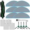 Comgooldool Kit di 16 pezzi di ricambio per iRobot-Roomba 105-Combo, Q0520, Y0140; include spazzola a rullo principale, spazzole laterali, filtri e panni mocio per una pulizia efficiente