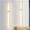 ZMH 2ER lampada da parete per interni LED - 60CM lampada da corridoio | bianca lampada da scala design moderno bianco caldo 3000K illuminazione da parete orientabile per camera da letto corridoio