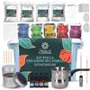Home of creations Kit Candele DIY con 1 kg Cera di Soia e Stampi