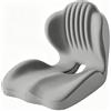 YNNHUDEEP Cuscino ortopedico a forma di L, 40 x 44 x 37 cm, con supporto lombare e apertura per il coccige, cuscino ergonomico per sedia da ufficio e auto, anello per alleviare le emorroidi (grigio chiaro