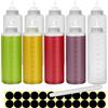 Happybase Bottiglia per salse da 1000 ml, 32oz, bottiglia squeeze in plastica per spezie, ketchup, sciroppo, BBQ, salsa, senape, insalata, condimenti
