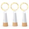 leegoal Luci bottiglia con tappo USB ricaricabile, 2 m 20 LED filo rame, luce fatata per decorazioni natalizie, feste, matrimoni, barattoli, fai da te(Bianco Caldo,3 pz)