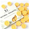 ugbem 20 candele al catrame alla citronella, durata 4 ore, candele antizanzare per interni ed esterni,giardino, campeggio e casa