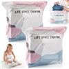 LTFIOON 2 Pezzi Sacchetti Sottovuoto senza Pompa, Sacchetti di Compressione Ermetici - Sacchetti Salvaspazio per Vestiti, Piumoni, Cuscini, incl. 2 Fermo Scorrevole, Riutilizzabili