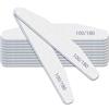 elzle 10 Lime Unghie 100/180 Doppia Faccia, Mezza Luna, Bianco | Lime Professionali Lavabili, Strumenti Cura Unghie, Set per Manicure Salone e Casa, Lima Abrasiva Bilateral