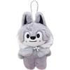 Generic Stays Fans Peluche Figure SKZ 10 cm Portachiavi 3 ° Fan Meeting Bambola con Mantello Staccabile Vestiti (Wolf Chan)