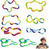 PMELCXD 8 pezzi Tangle Fidget Toy.Fidget Spinner e Giocattoli Anti Stress - Set di 8 Giochi Sensoriali di Alta Qualità, Perfetti per Uso Domestico e in Ufficio