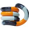 Tangle 85711 Fidget Toy Junior Classic Serie, giocattolo antistress, promuove le capacità motorie, girevole e combinabile a piacere, giocattolo per bambini dai 3 anni, grigio e arancione
