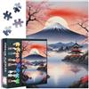 TISHIRON Monte Fuji - Puzzle da 1000 pezzi, per adulti, paesaggio naturale