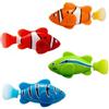 Auirshiky Pesce Elettronico Robo Fish - 4 Pezzi Giocattolo Galleggiante per Vasca da Bagno e Piscina - Riutilizzabile, per Bambini (C)