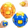 FMKLDENA Set di 2 sfere rotanti a pressione 3D, strumento di decompressione rotante, premere Spin Fidget Ball Toy, portatile Pocket Fidget Spin Sensory Ball, alleviare lo stress per studenti, adulti