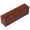 XYEIUGO 3010 Mattoni Base Mattoni 1x4 50 Pezzi GDS-534 compatibile con Lego Mattoncini da Costruzione Colore:Marron rougeâtre 192