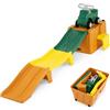 COSTWAY Macchina Cavalcabile con Scivolo, per Bambini 3 Anni+ (Marrone) | Auto per Bambini con Scivolo e Vano Portaoggetti con Rotelle, Auto a Spinta per Interno ed Esterno , Portata 68 kg