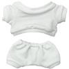 niannyyhouse Vestiti per bambole di peluche, abbigliamento sportivo, felpe, pantaloni, vestire per bambole (bianco, 15 cm)