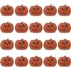 Goktvai 20 Pezzi Figurine Zucca Miniatura, Decorazioni Resina Zucca Miniatura Piccolo Ornamento Realistico Forma Smorfia Halloween Piccole Forniture Decorative per Tavolo Giardino Casa (Arancione)
