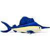 Wonder Sprout Peluche pesce spada super morbido da collezione pesce peluche ufficiale compagno per coccole pisolini e decorazioni la casa regalo per bambini, Halloween, Natale, bambine e bambini (45cm, blu)