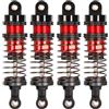 RcThjia Set di 4 ammortizzatori in alluminio oliati da 66 mm per auto RC 1/12 1/14 1/16 - Aggiornamento anteriore/posteriore compatibile con WLtoys 144001, 124019, MJX 16208, HBX