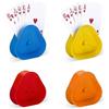 Pumuky 4 pezzi porta carte da gioco, supporto in plastica, porta carte da gioco, porta carte da gioco per uomini, donne e anziani