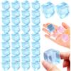 AwnsIMfreien Palla antistress per cubetti di ghiaccio 50 pezzi 0, 9 Silicone flessibile trasparente Blocco di ghiaccio Giocattolo da spremere Palline antistress Giocattolo di sollievo portatile per ufficio, feste