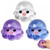 PRVCFZ Polpo Squishy Squishy per il relax, per uso ufficio, 3 pezzi, polpo nei colori bianco, blu, viola