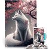 LKSDCBOT Puzzle da 1000 pezzi per adulti cucciolo di volpe Fatto di carta，per 14+ decorazione murale Regali unici per compleanno e Natale。misurare：26x38cm/10.24 x 14.96pollice