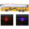 Picysa Simulazione Bus Giocattolo 1:50 Lega con Resilienza, Luce e Suono per Regalo di Compleanno per Bambini (Gialla)