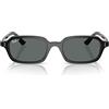 Ray-Ban Occhiali da sole unisex Rb4455 Zuri, Nero/Grigio Scuro Polarizzato, 52 mm