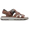 Clarks Un Trek Cove - Sandali con Cinturino alla Caviglia Uomo, Marrone (Dark Tan Lea), 46 EU