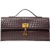 OZLCUA Borsa Tote In Pelle Pochette da donna con patta, elegante borsa sera, bordeaux, abito, articolo sposa