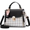 DIRRONA Carino Borsa a Mano Moda Casuale Borsa a Tracolla Donna Borse a Spalla Viaggiare Lavori PU Pelle Tote Borse Reticolo Borsa Donna Nero