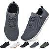 chetoria Scarpe Barefoot Minimaliste Unisex Pianta Larga Grigio 46