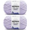 Bernat Blanket Sparkle - Filato di ciniglia grosso, 2 confezioni da 300 g, in poliestere, 6, super voluminoso, 200 m, per lavori a maglia, uncinetto e artigianato, filato di ciniglia grosso
