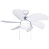 WatioWave VENTILATORE DA SOFFITTO BIANCO 32 CON LUCE