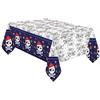 amscan 9909914 - Tovaglia di carta pirata, dimensioni 120 x 180 cm, biglietto del tesoro da colorare, decorazione da tavolo, compleanno dei bambini, festa a tema