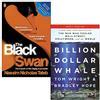 Penguin/Scribe UK Il cigno nero L'impatto dell'altamente improbabile di Nassim Nicholas Taleb e la balena da un miliardo di dollari di Tom Wright Collezione di 2 libri