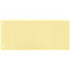 Q-Connect Separatori per Archivio Gialli Confezione da 100 Pezzi 24 x 10,5 cm Cartoncino Riciclato 190 g/m² 2 Fori Blue Angel KF00516