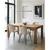 JIJIAN Set 4 Sedie da Pranzo in Tessuto Lino, Beige Avena
