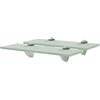 KUPTYERFG Set di 2 mensole sospese in vetro opaco, 30 x 20 cm, da parete | Elegante ripiano in vetro di sicurezza da 8 mm per bagno, soggiorno e camera da letto, portata fino a 10 kg.