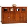 Mar.c.a. Design - Credenza Arte Povera con 4 Ante e 4 Cassetti - Madia Legno 130x50x85 cm con Base Piatta Made in Italy