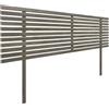 DHOME Testiera in Legno Riciclato DM con Gambe Stile Giapponese Letto Pallet Supporti inclusi (Quercia Amazon, 145cm)