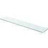 Générique Pannello in Vetro Temperato Trasparente 90x15 cm Mensola Da Parete per Decorazione Capacità di Carico 15 kg Ideale per Casa e Negozio, Facile da Pulire