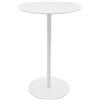 Spetebo Tavolino rotondo in metallo, bianco, Ø 35 cm, tavolino da caffè in design con tavolo da bistrot - tavolo decorativo da soggiorno, tavolo per telefono, tavolo da appoggio, decorazione da tavolo